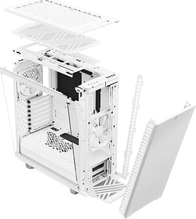 Productafbeelding Fractal Define 7 Compact Wit TG (ATX, mATX, Mini-ITX)