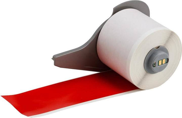 Actual product image Brady M7C-2000-595-RD, vinyl tape, red, glossy, 50.80 mm x 15.24 m, permanent, continuous