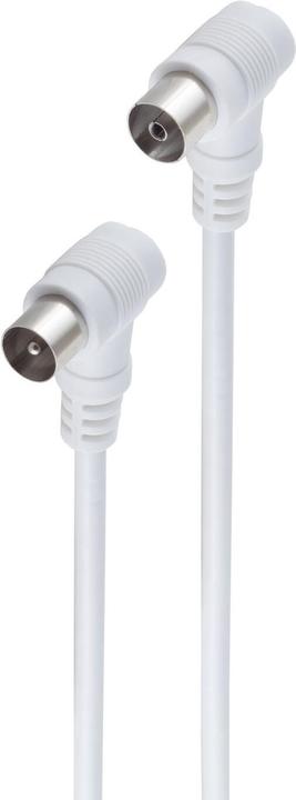Produktbild Shiverpeaks ®-BASIC-S--Antennenkabel, 100% geschirmt, Koax-Stecker Winkel auf Koax-Kupplung Winkel, BK-tauglich (Antennenkabel)