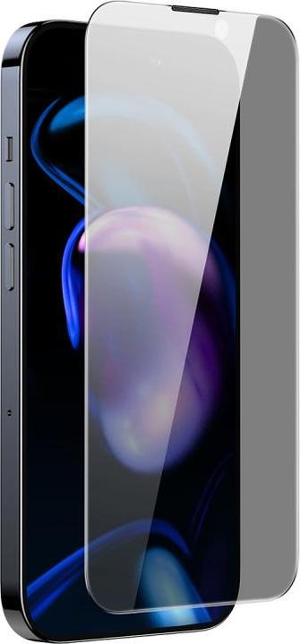 Actual product image Baseus Privacy Tempered Glass for iPhone 14 Pro Full Screen 0.4mm Privacy Filter Anti Spy + Mounting (1 Piece, Apple iPhone 14 Pro)