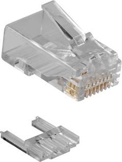 Image du produit Connecteur modulaire RJ45 (8P/8C) CAT6 pour câble rond à conducteurs rigides ou souples. Convient