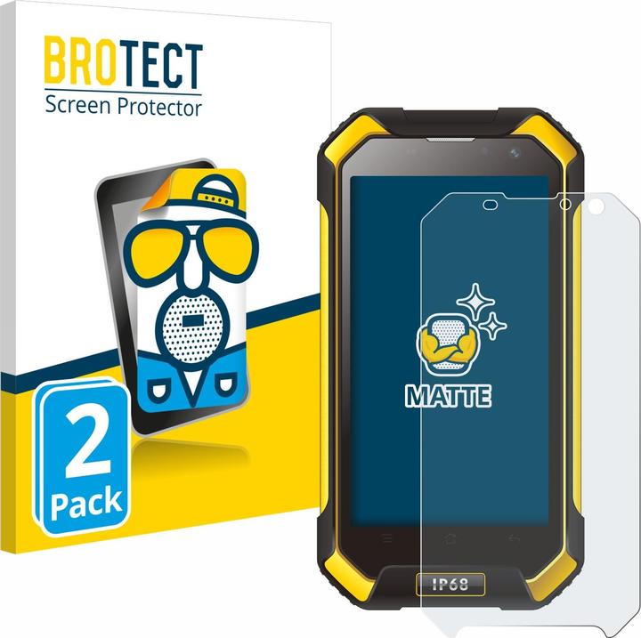 Productafbeelding BROTECT Antireflecterende schermbeschermer mat (2 Stuk, Blackview BV6000)