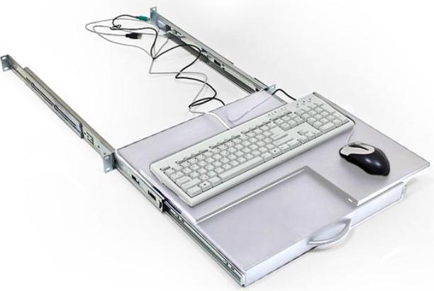 Actual product image Triton 48,30cm (19")zbh. Keyboard shelf, 48.30cm (19"), 1.5U, light gray