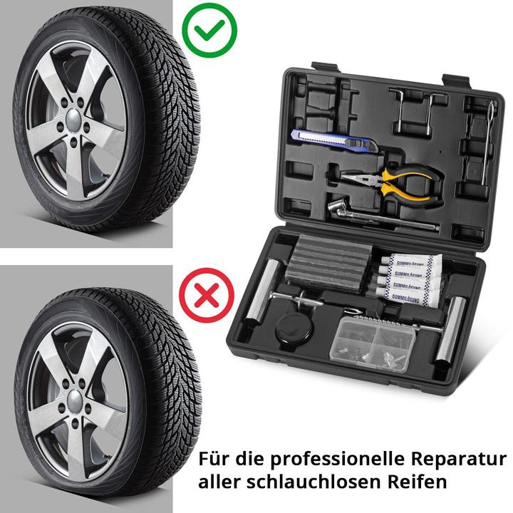 Actual product image Stahlwerk Tyre repair kit 72-piece, tyre repair kit car, patch kit car