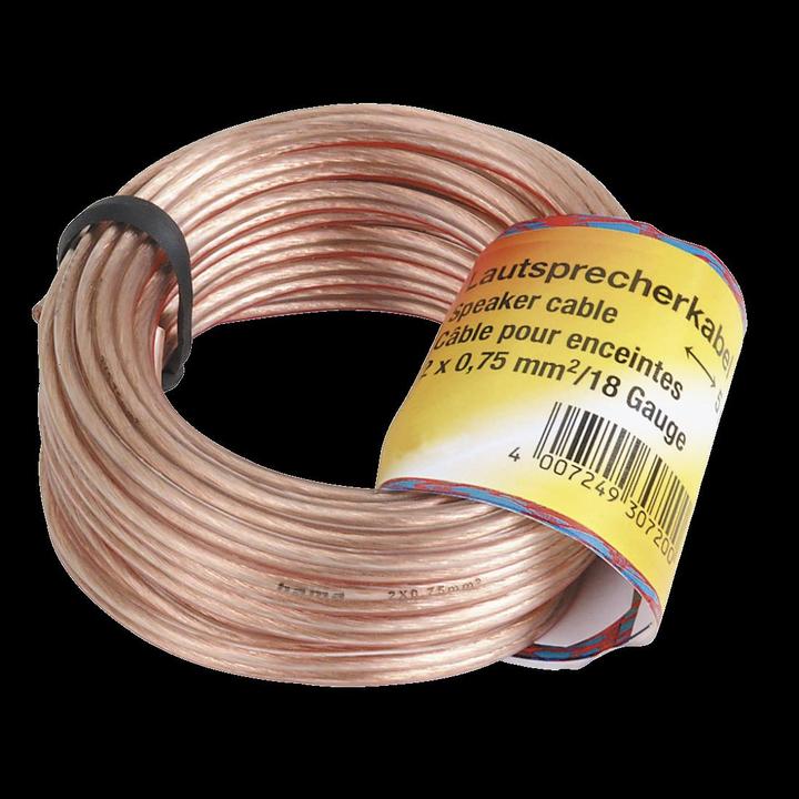Produktbild Hama Lautsprecherkabel (10 m, 0.75 mm²)