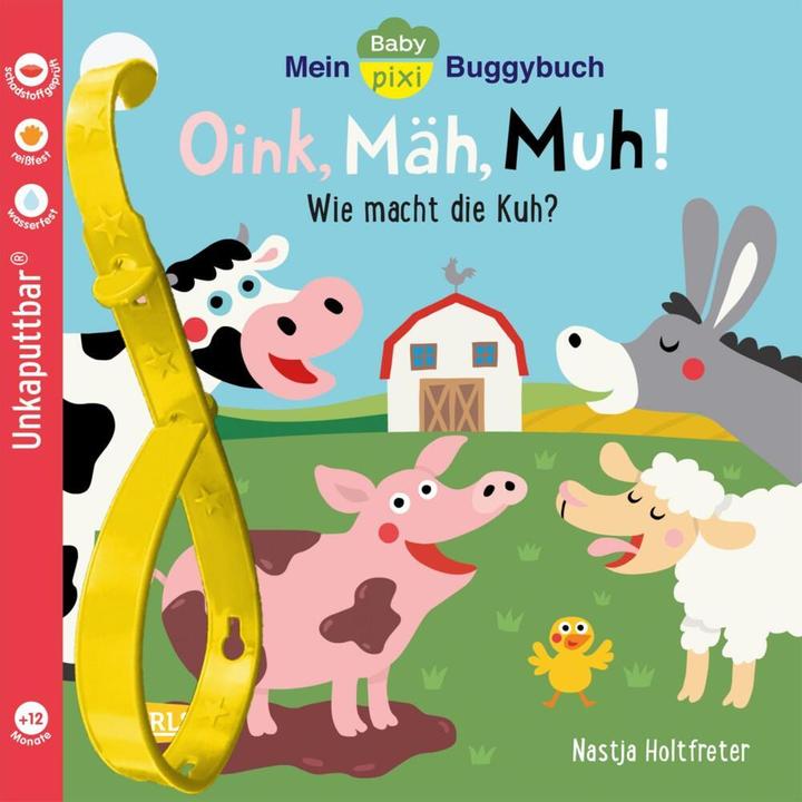 Image du produit Baby Pixi Mein Baby-Pixi-Buggybuch: Oink, Mäh, Muh! (Allemand)