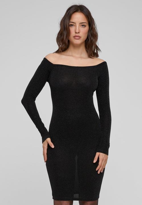 Image du produit Urban Classics Ladies Off Shoulder Longsleeve Glitter Dress - 126795 (L)