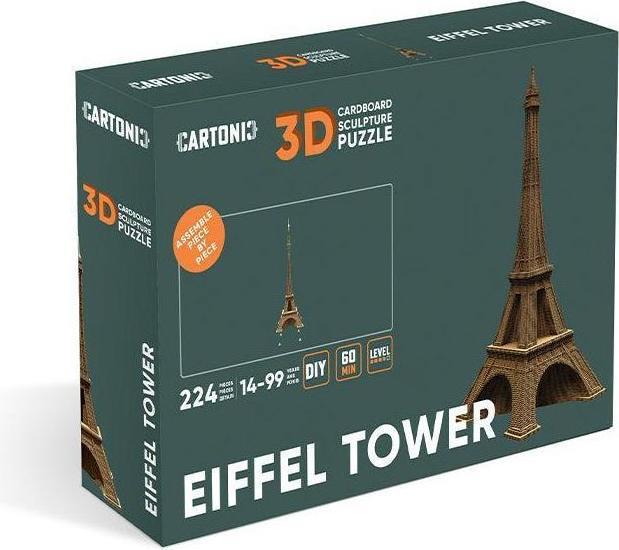 Actual product image Cartonic Eiffel Tower - 3D cardboard model