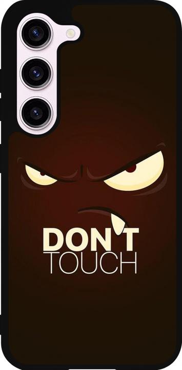 Actual product image PhoneLook Coque Silicone rigide noir Angry Dont Touch (Samsung Galaxy S23)