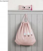 Actual product image Rayher Drawstring bag with drawstring bag, rose, 2 S