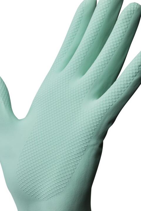 Actual product image Vileda Extra Sensation Household Gloves Green Cotton Latex 1 piece(s) (8)
