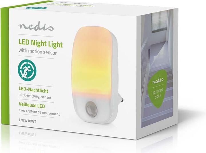 Productafbeelding Nedis Plug-In LED Nachtlampje | Bewegingssensor | 0,55 W | 11 lm | Warm Wit