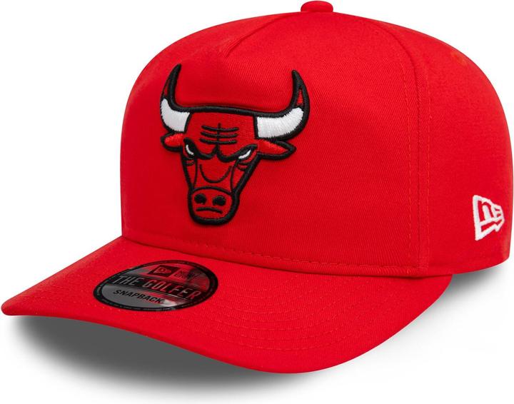 New Era Golfer Snapback Cap - Washed Chicago Bulls Rot (One Size)