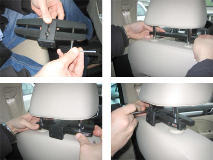 Actual product image Brodit Headrest mount - monitor mount for