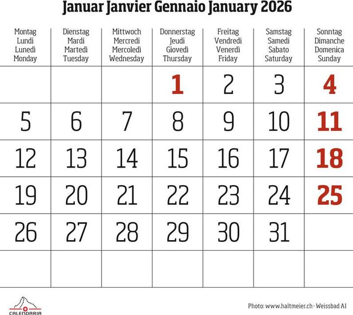 Image du produit Mini-Swiss 2026 (Couverture rigide, Français, Anglais, Allemand, Italien)
