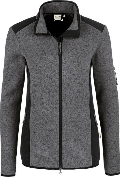 Actual product image Hakro Ladies' fleece jacket Churchill anthracite mottled, size L (L)