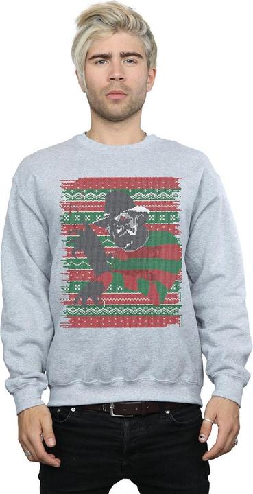 Actual product image Absolute Cult Mens Christmas Fair Isle Sweatshirt (XL)