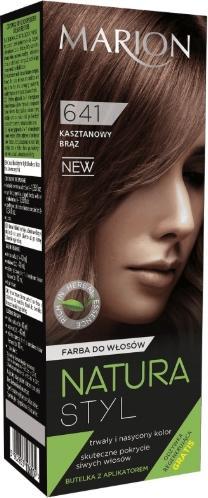 Produktbild Marion Nature Style Color Hair Dye 641 Chestnut Bronze 80Ml + Conditioner 10Ml (Kastanienbraun)