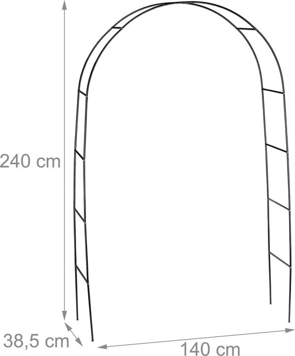Productafbeelding Relaxdays Rozenboog (38.50 cm, 140 cm)