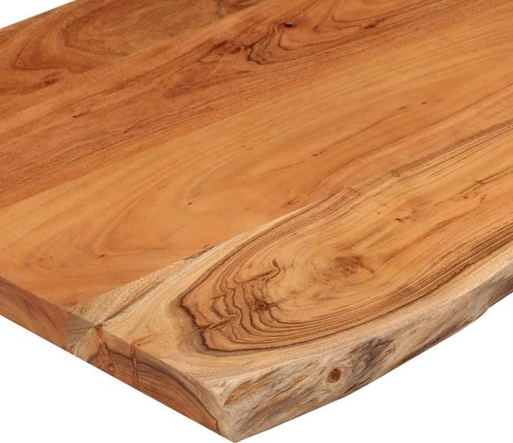 Actual product image VidaXL Table top rectangular tree edge wooden top furniture top solid wood acacia (80 x 40 x 2.5 cm)