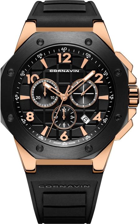 Cornavin Sports en ville (Chronographe, Montre analogique, 44 mm)
