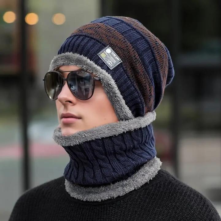 Produktbild Swissdetector Winter-Strickmütze Multifunktional - Blau