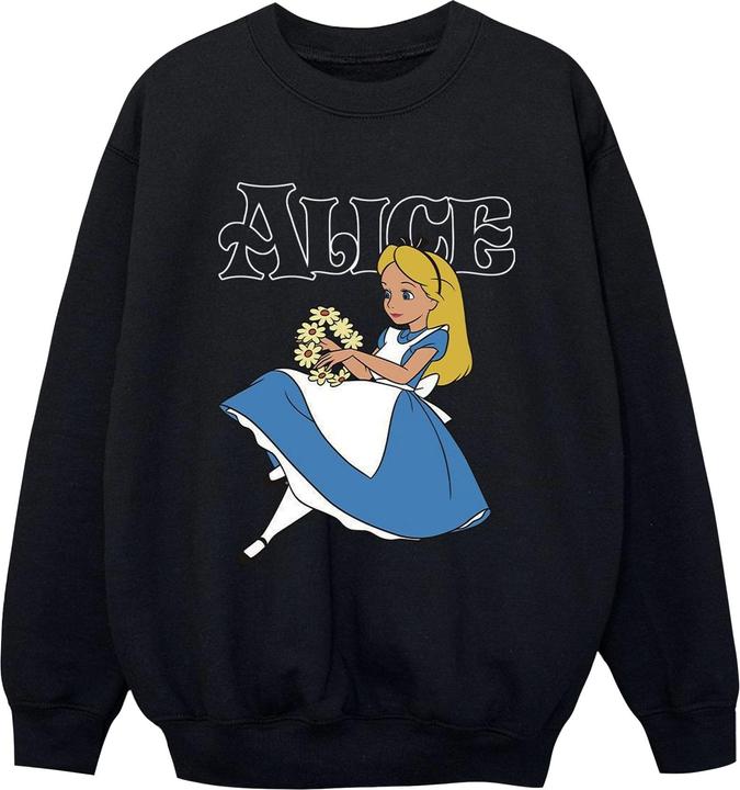 Actual product image Disney Boys Alice In Wonderland Flowers Sweatshirt (104)