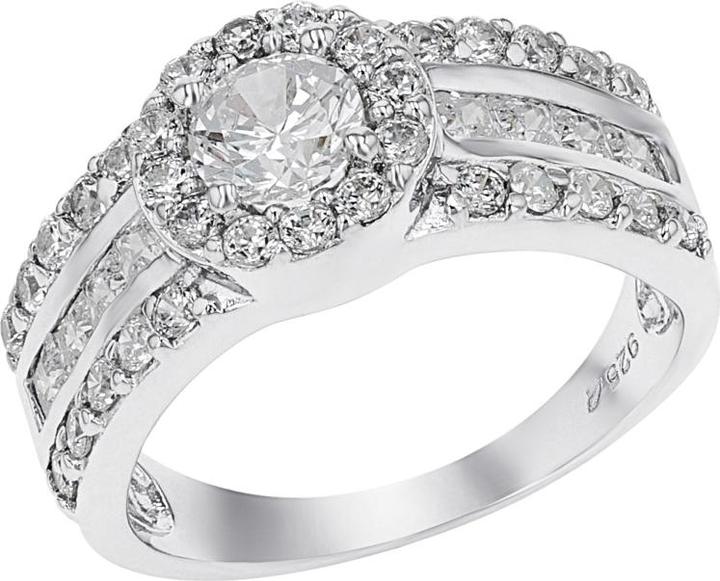 Image du produit Amor Ringe für Damen, 925 Sterling Silber, Zirkonia synth. (52, Argent 925)