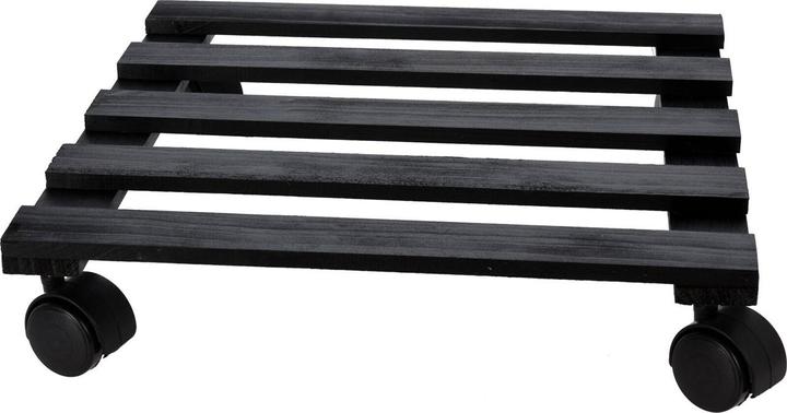 Natura Punto Plant trolley, black, square