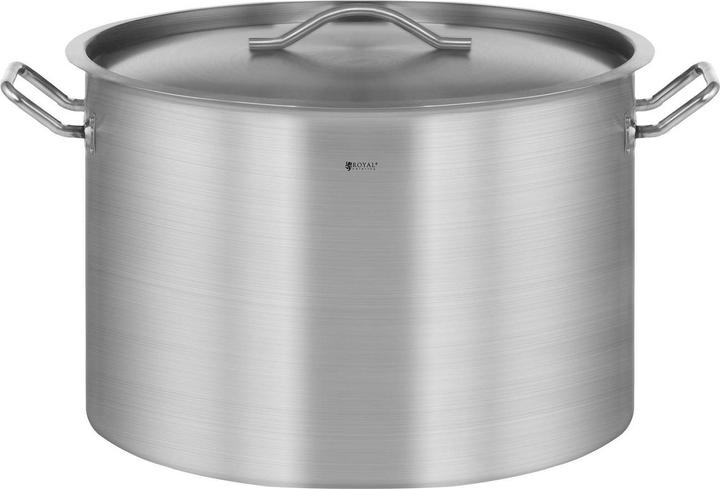 Produktbild Royal Catering Kochtopf Induktion 106 Liter Kochtopf Mit Deckel Suppentopf Grosser Topf Eintopf (60 cm, Kochtopf, Edelstahl)