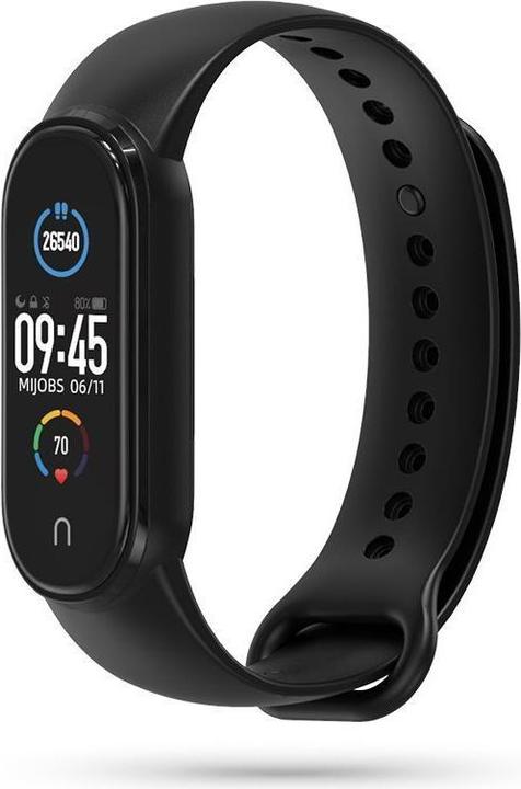 Actual product image Tech-Protect Iconband Xiaomi Mi Smart Band 5/6 Black (TPU, Xiaomi Mi Smart Band 5)