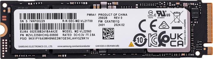 Actual product image Samsung PM9A1 (256 GB, M.2 2280)
