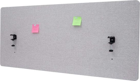 Immagine prodotto Mendler Divisorio acustico per scrivania, schermo privacy per ufficio, bacheca a doppia parete in (140 x 60 x 2 cm)