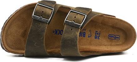 Actual product image Birkenstock Arizona SFB Oiled Nubuck Leather Soft Bedding Normal (40)