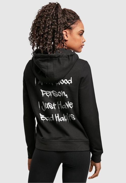 Produktbild Merchcode Ladies Bad Habits Basic Hoody - 112765 (L)
