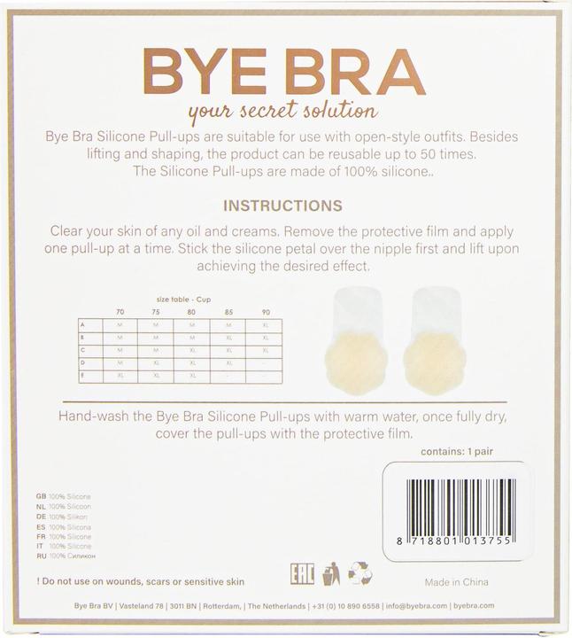 Image du produit Bye Bra Pull up en silicone (M, Une unité par pack)