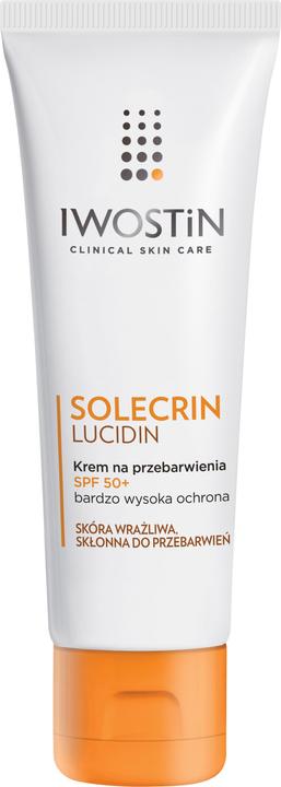 Produktbild Iwostin Solcrin Lucidin, Verfärbungscreme, SPF 50+, 50 ml (Sonnencreme, SPF 50+, 50 ml)