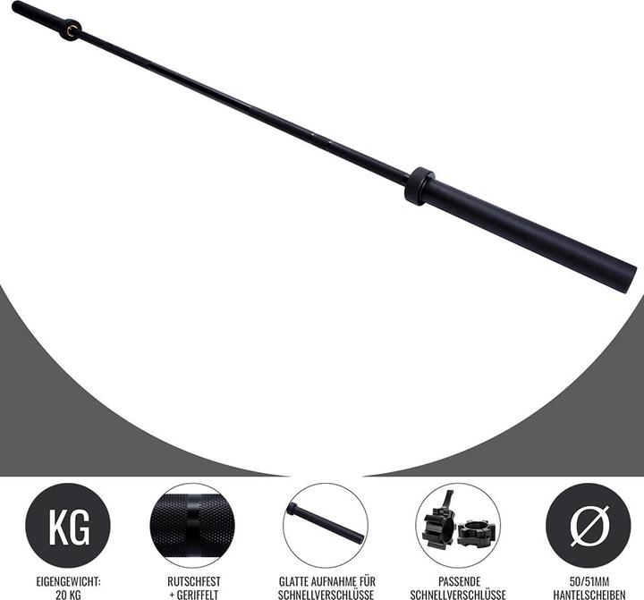 Image du produit Gorilla Sports Barre d'haltère long