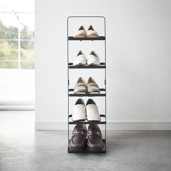Actual product image Yamazaki TOWER high shoe rack (22 x 18 x 77.5 cm)
