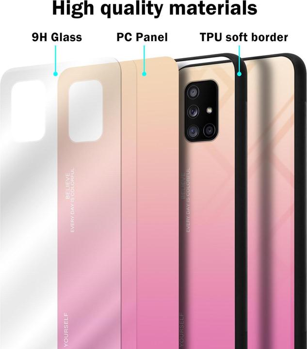 Actual product image Cadorabo TPU 2 colors glass cover (Samsung Galaxy A71 5G)