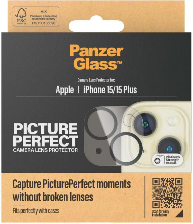 Actual product image PanzerGlass PicturePerfect Camera Lens Protector (1 Piece, Apple iPhone 15, Apple iPhone 15 Plus)