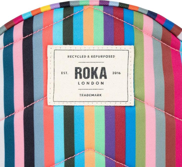 Actual product image Roka London Paddington B Multi Stripe Recycled Canvas