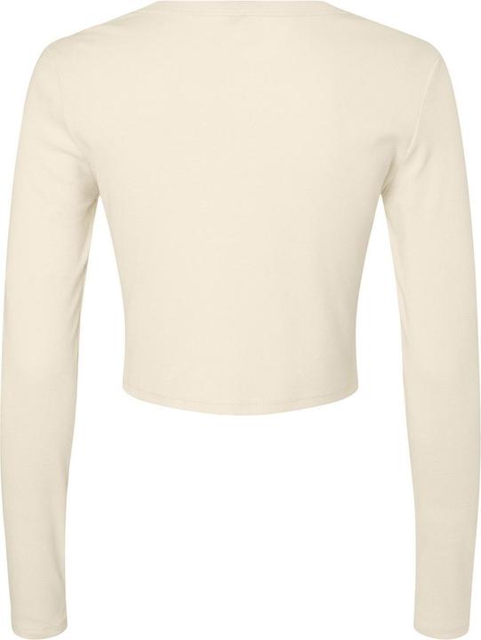 Actual product image Bella Canvas Womens/Ladies Plain Micro-Rib Long-Sleeved Crop Top (40 D)