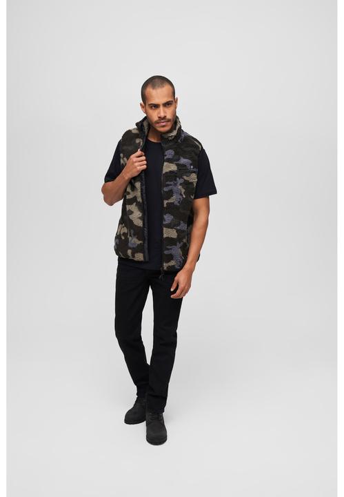 Image du produit Brandit Gilet en polaire Teddy Taille S Couleur camouflage foncé (S)
