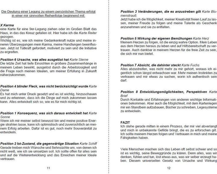 Valori nutrizionali e ingredienti Rosenthal:Kartenlegen ausführlich erklä (Tedesco, Andrea Rosenthal, 2020)