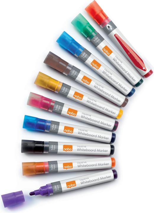 Produktbild Nobo N-Marker Viscom 3mm 1915381 (assortiert) 10 Stück (Mehrfarbig, 3 mm, 10 x)