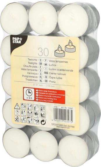 Image du produit Papstar Bougies chauffe-plat - avec une longue durée de combustion h (30 pcs)
