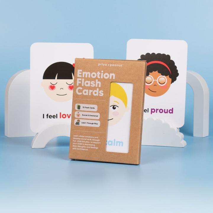 Actual product image Priya & Peanut Emotion Flashcards (English)
