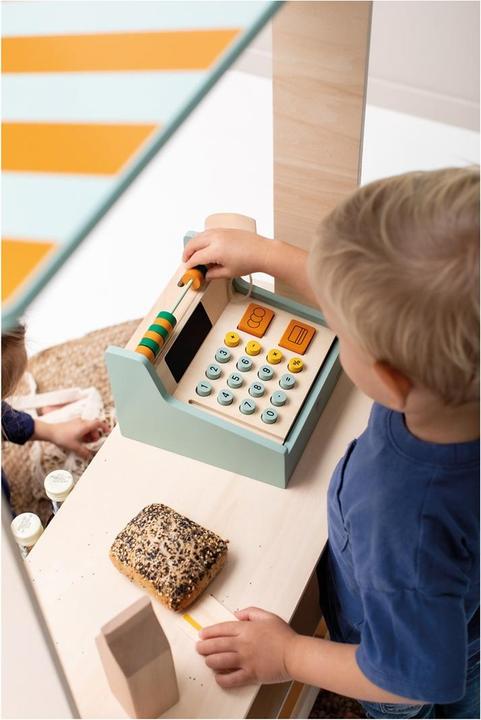 Actual product image Trixie Baby Wooden baby cash register with accessories