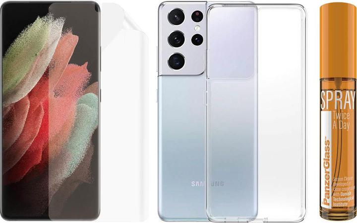 Actual product image PanzerGlass 360° Protection - Glass + Cover (1 Piece, Samsung Galaxy S21 Ultra)